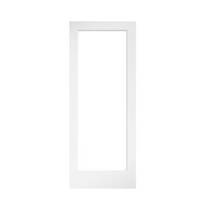 Clear Glass 1 Lite True Divided White Finished Solid French Interior Door Slab