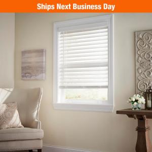 2-1/2 in. Cordless Premium Faux Wood Blinds