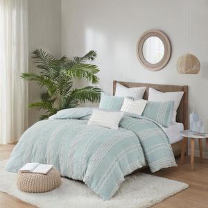 Full/Queen Details about   INK+IVY Mira 200TC Comforter Set Blue 