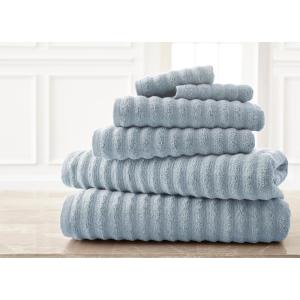 Wavy Luxury Spa Collection 6-Piece Quick Dry Towel Set