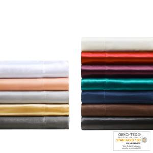 Satin 6-Piece Polyester Wrinkle-Free Luxurious Sheet Set