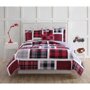Buffalo Plaid Red and Black Quilt Set