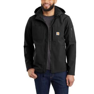 Men's Nylon/Spandex/Polyester Hooded Rough Cut Jacket 103829