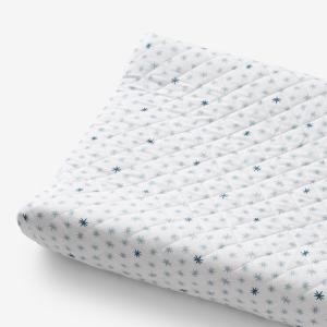 Company Kids Ditsy Stars Quilted Organic Cotton Percale Bedroom Linen Changing Pad Cover