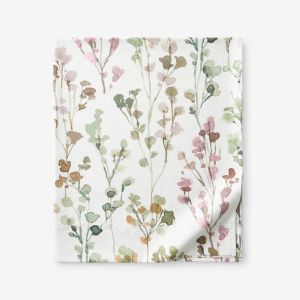 Legends Hotel Watercolor Flowers Wrinkle-Free Multi Sateen Flat Sheet