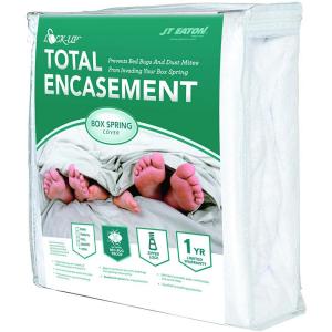Lock-Up Total Box Spring Encasement for Bed Bug Protection