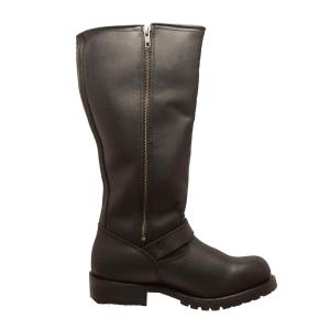 Men's Side-Zip Pull On Motorcycle Boots - Soft Toe