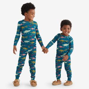 Company Organic Cotton Matching Family Pajamas Kid's Unisex Dino Pajama Set