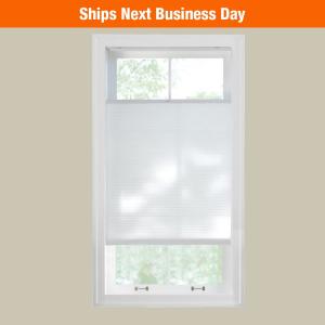 Actual Size 29 x 72 Blinds Emporium White Light Filtering Honeycomb Cellular Shade 72 in Long 29 1/2 x 72