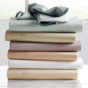 Legends Luxury Solid 600-Thread Count Egyptian Cotton Sateen Fitted Sheet
