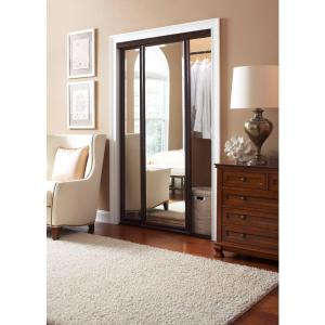 Majestic Solid Hardwood Frame Mirrored Interior Ultraglide Sliding Door