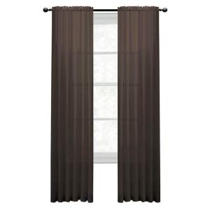 Window Elements Diamond Sheer Voile Rod Pocket Extra Wide Collection - Window Curtain