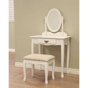 Makeup Vanities Bedroom Furniture The Home Depot Makeup Vanity Stool White