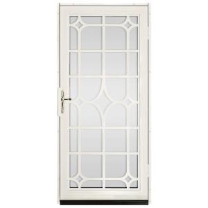 Lexington Outswing Security Door with Shatter-Resistant Glass Inserts and Satin Nickel Hardware