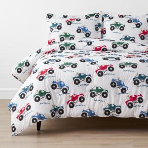 Company Kids Monster Trucks Organic Cotton Percale Comforter Set