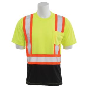 9604SBC HVL/Black Polyester Safety T-Shirt