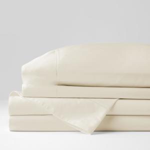 Organic Solid 300-Thread Count Cotton Sateen Sheet Set