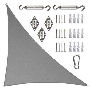 190 GSM Right Triangle Sun Shade Sail with Triangle Kit