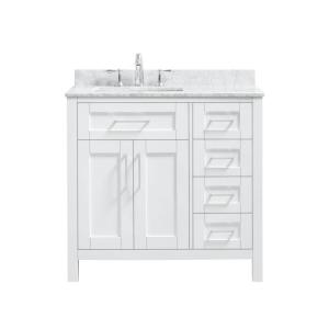 36 Inch Vanities Dovetail Drawer Construction Bathroom Vanities Bath The Home Depot