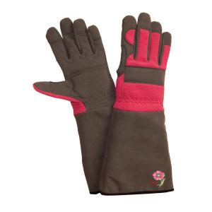 GRN G-TUF Long Cuff Garden Gloves with Adjustable Wrist Strap for One Size Fit 