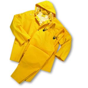Free Ship Boss 3-Piece Extra Large Yellow 10 mil Rainsuit 