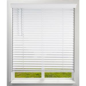Cordless 2 in. Room Darkening Faux Wood Blinds