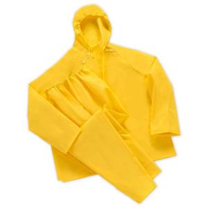 Boss 3-Piece Extra Large Yellow 10 mil Rainsuit Free Ship 