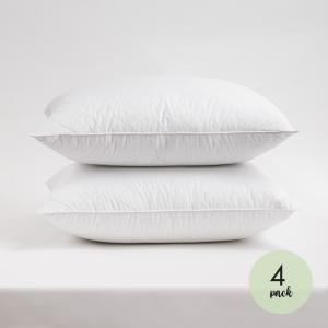 Resort Life 230 Thread Count Cotton Herringbone Quilted Pillow 4 Pack