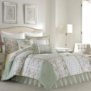 Harper Jade Green Floral Cotton Comforter Set