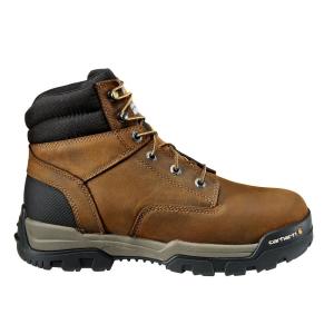 Men's Ground Force Waterproof 6 inch Work Boots - Composite Toe - Brown