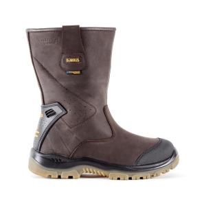 Size 10 DeWalt Laser Leather Black Safety Steel Toe Hiker Work Boots 