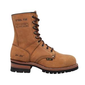 Men's Crazy Horse 9'' Logger Boot - Steel Toe