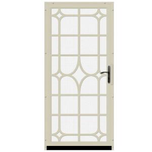 Lexington Outswing Security Door with Perforated Screen and Oil Rubbed Bronze Hardware