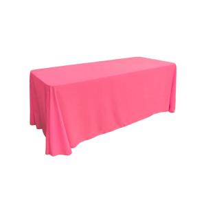 90 in. x 132 in. Polyester Poplin Rectangular Tablecloth