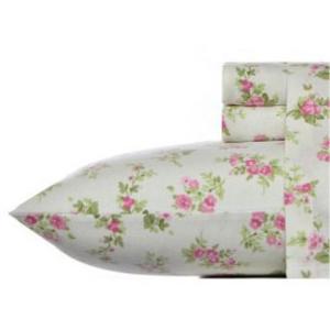 Audrey Floral Flannel Sheet Set