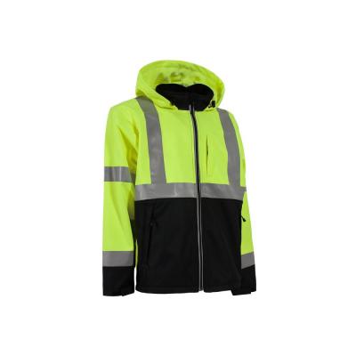 Men's Yellow Polyester Hi-Vis Type R Class 3 Softshell Jacket