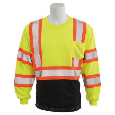 9804SBC HVL/Black Polyester Safety T-Shirt