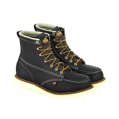 black soft toe work boots