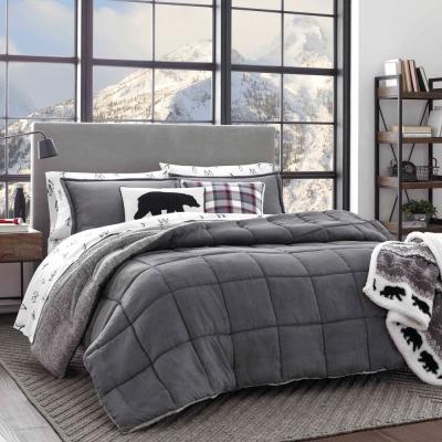Sherwood Gray Solid Comforter Set