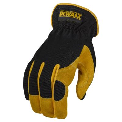 Black Leather Performance Hybrid Glove