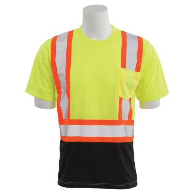 9604SBC HVL/Black Polyester Safety T-Shirt