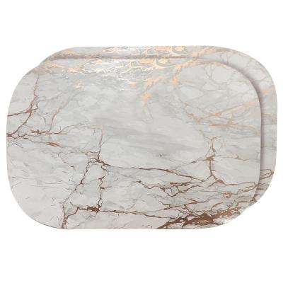 Marble Cork 12 in. x 18 in. Cork Oval Placemats