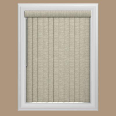 blinds vertical window bali cut depot tweed louver pvc gray pack treatments homedepot