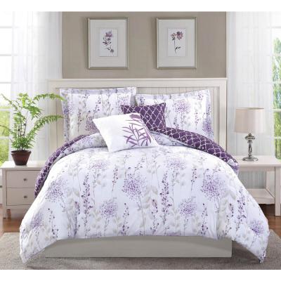 Studio 17 Fresh Meadow Purple 5-Piece Comforter Set