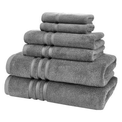 Dark Grey Woven Solid Color Absorbent Towels Eco-Friendly Bathroom Towels 12-Pack Washcloth Set PureSoft Collection Dark Grey Woven Solid Color Absorbent Towels Eco-Friendly Bathroom Towels 12-Pack Washcloth Set PureSoft Collection