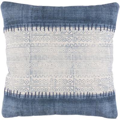 blue boho pillow