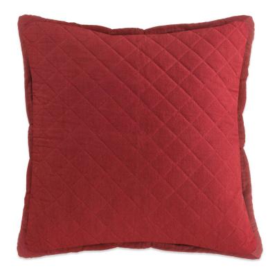 Farmhouse Quilted 22 in. x 22 in. Pillow Cover