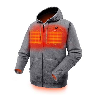 Men's 7.4-Volt Lithium-Ion Full-zip Heated Hoodie Jacket with (1) 5.2 Ah Battery and Charger