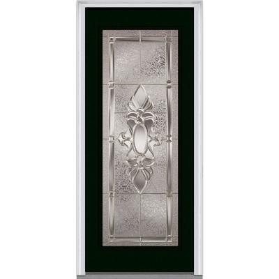 Heirloom Master Decorative Glass Full Lite Painted Majestic Steel Prehung Front Door