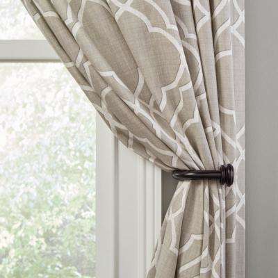 how to install cambria hold backs for drapery